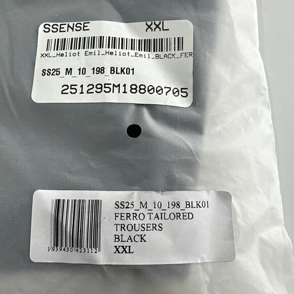 Heliot Emil Men's Black Ferro Tailored Cargo Pants Size XXL - Picture 4 of 10